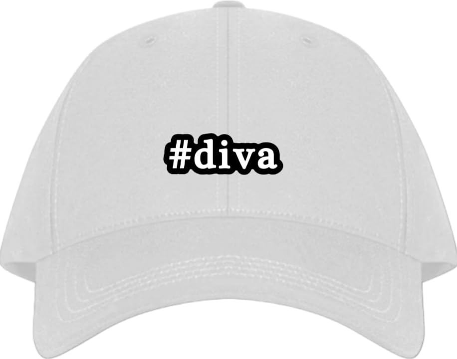 Diva Plain unisex baseball cap White
