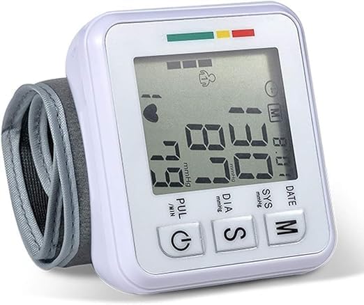 Wrist Blood Pressure Monitor – Large Digital Display for Clear Reading, Accurate Auto Measurement of Pressure and Heart Rate, Memory Results Storage and Pulse Disturbance Detection