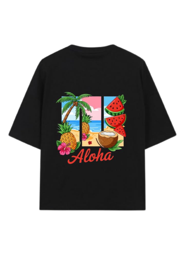 Sammer Vbes T-shirt Black Back Aloha 22