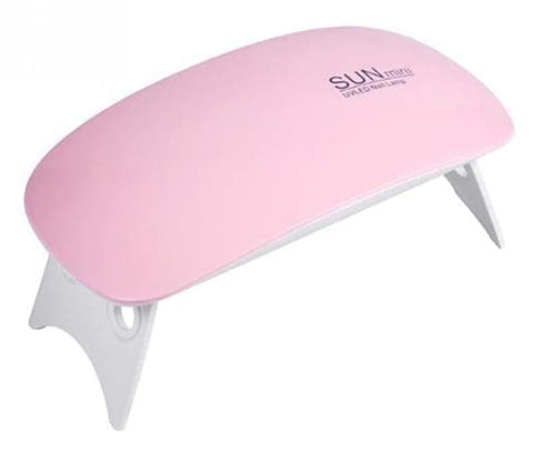SUN Portable USB Cable Primer Gel Mini 6W UV LED Lamp Nail Dryer - Pink
