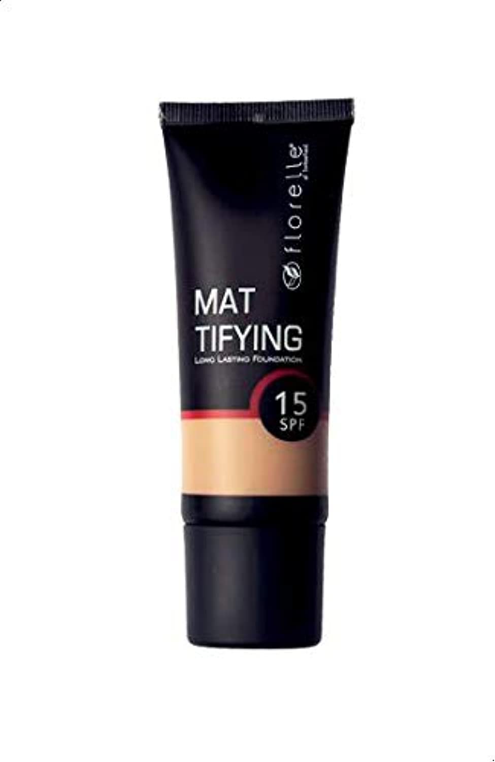Florelle long lasting mattifying liquid foundation, spf15 - shade number 02