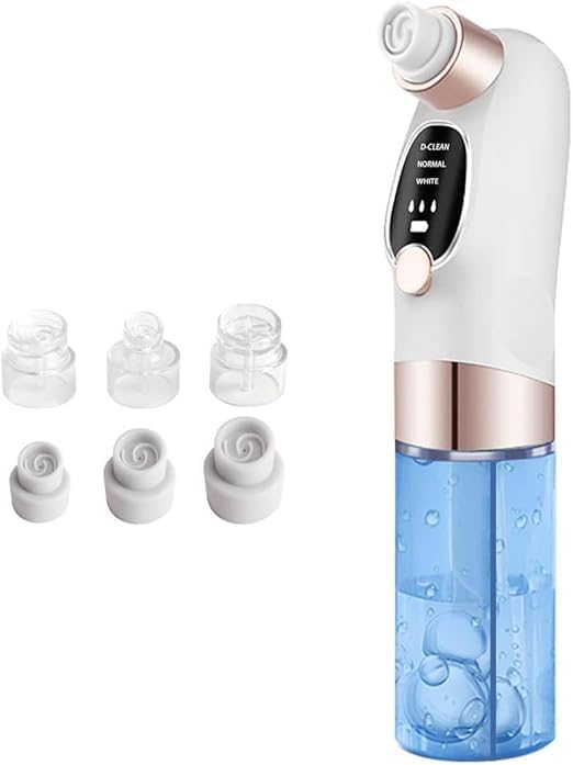 blackhead remover vacuum cleaner, Electric Facial Cleaner for Acne, Pimples, Blackheads Water Cycle System for Deep Blackhead Removal (White)