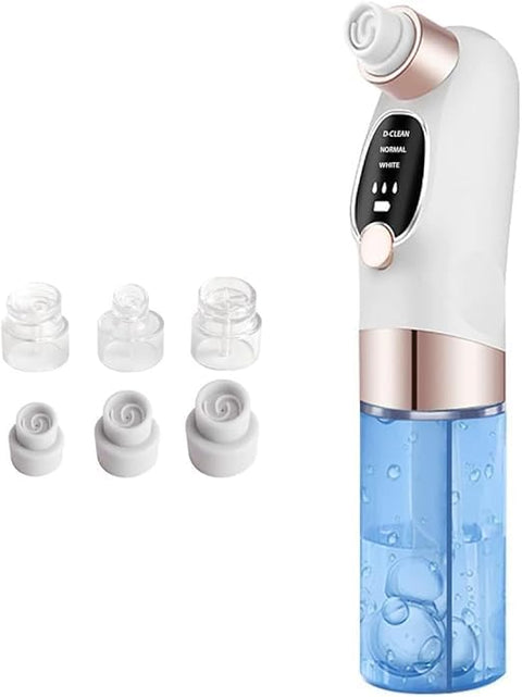 blackhead remover vacuum cleaner, Electric Facial Cleaner for Acne, Pimples, Blackheads Water Cycle System for Deep Blackhead Removal (White)