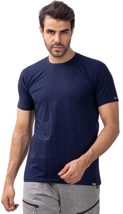 Blanc HFS9060-63 Classic Half‑Sleeve Lycra O‑Neck Tee for Everyday Comfort For Men’s