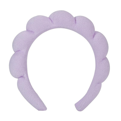 Spa Headband for Washing Face, Skincare Headbands for Makeup Removal, Face Scrubber, Facial Exfoliator, Sponge Makeup Headband, Terry Cloth Headband Bubble Soft Puffy Headband for Girl Women