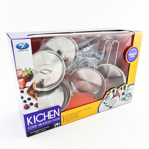 STANLESS STEEL KITCHEN PLAYSET