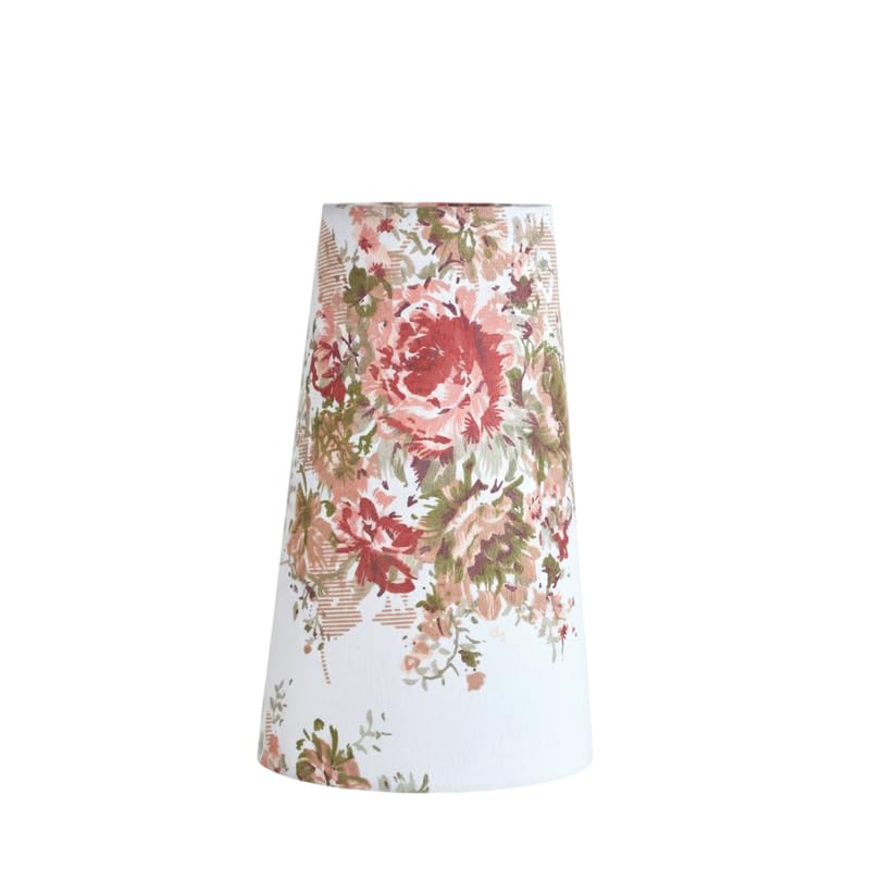 Oops, Indoor Table & Floor Lamp with Fabric Shade – Decorative Lighting Solution for Home Décor, Soft Ambient Light, Easy Style Upgrade - White - Fabric - Tapered conical - Flower