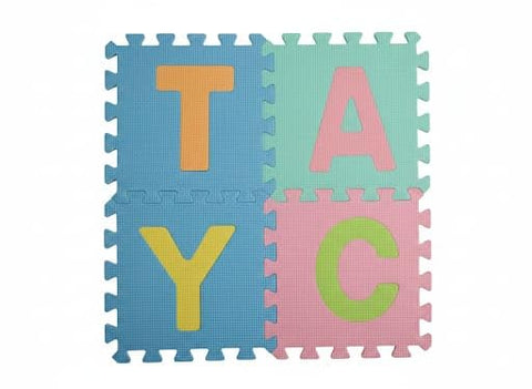 Alphabet Foam Play Mat for Toddlers – Interlocking EVA Foam Floor Tiles, Soft Non-Toxic Puzzle Mat for Kids’ Playroom, Nursery & Gym – 10 Large Colorful Tiles (1, Multicolor)