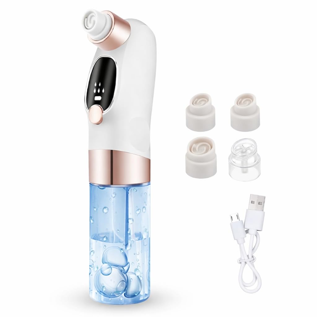 Blackhead Remover Pore Vacuum, Facial Pore Cleaner with Water Cycle System, Electric Skin Care Tool for Deep Cleansing and Visible Buildup Removal