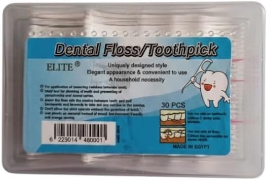 ELITE Dental Floss/Toothpick, 30 PCS, Uniquely Designed Style, Household Necessity