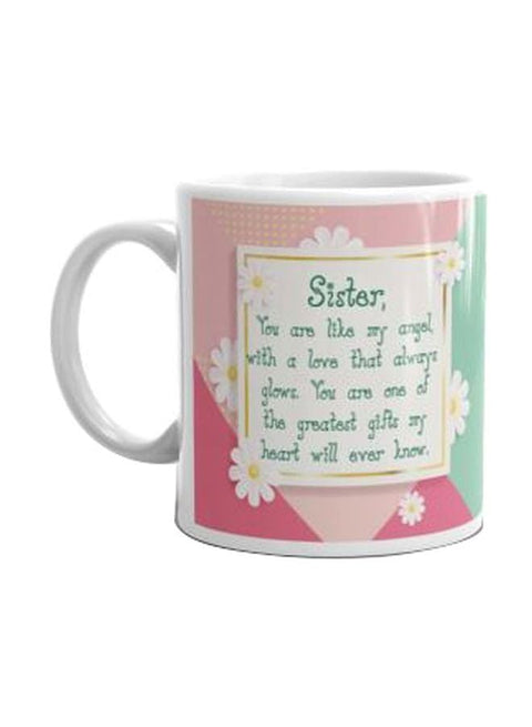 Mug Queen Printed Ceramic Mug Pink/White/Green