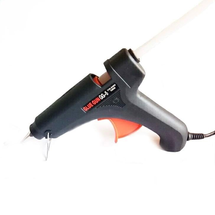 80W Black Electric Glue Gun for Installation, Repairs, Crafts, School Works, Gifts – Versatile with Fast Heating and Ergonomic Handle