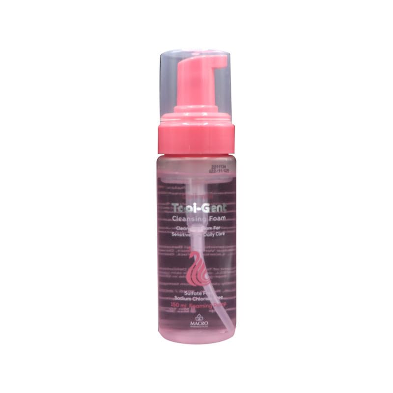 Topi-Gent Delicate Foam 150ml for Sensitive Skin Deep Cleansing Daily Routine