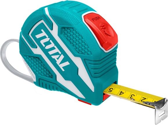 Total TMT126252M Steel Measuring Tape, 5 m x 25 mm Size