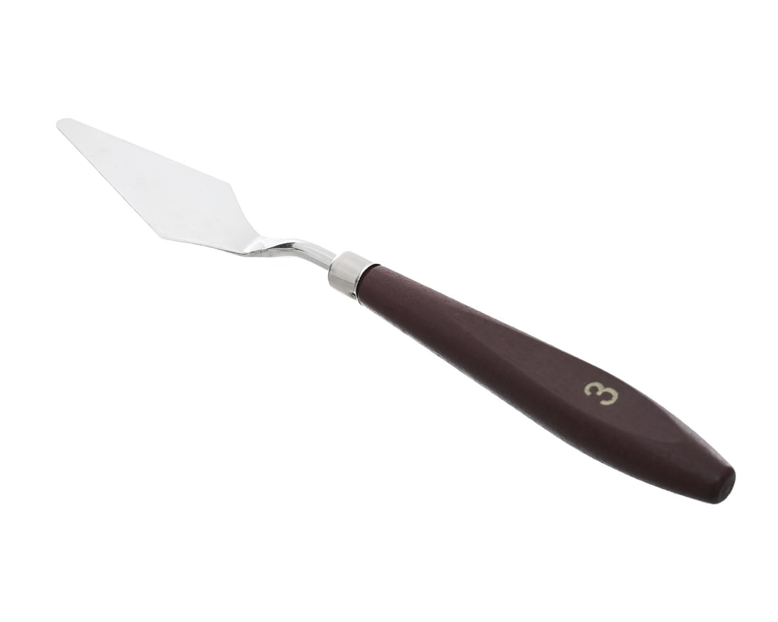 Single Palette Knife Size 3 Model NO:M164-B93 C-42 Stainless Steel Painting Knife for Oil and Acrylic Painting Art Supplies for Artists and Students – Silver
