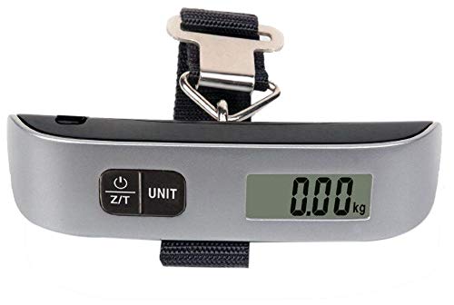 Mini Luggage Electronic Scale Thermometer 50kg Capacity Hanging Digital Weighing-machine
