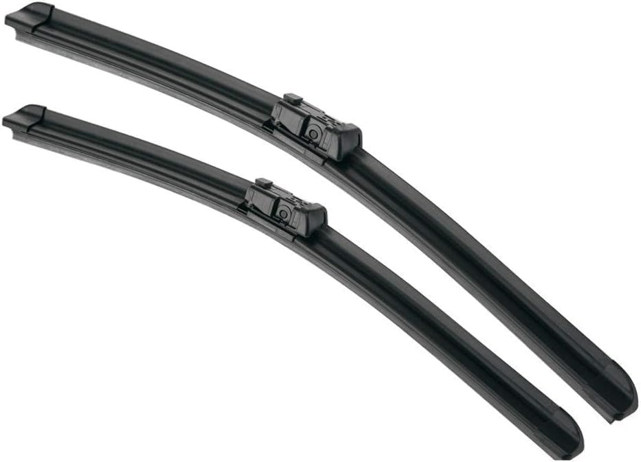 Windshield Wiper Blades Compatible with Golf 6 S590, 24/19 Inches, Natural Rubber, Set of 2