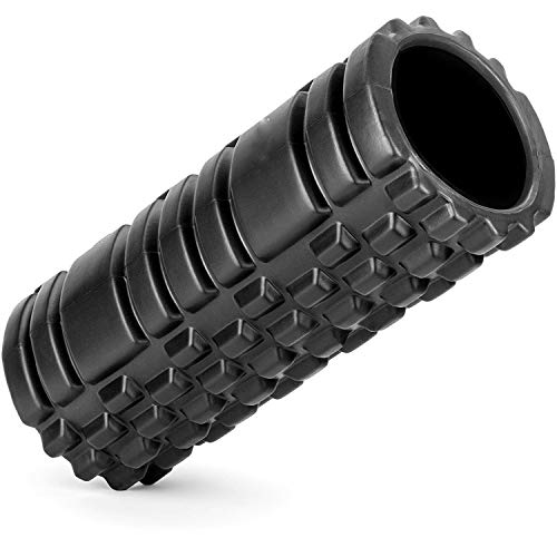 Yoga Foam Roller Muscle Stretching Tube, Black_ with one years guarantee of satisfaction and quality