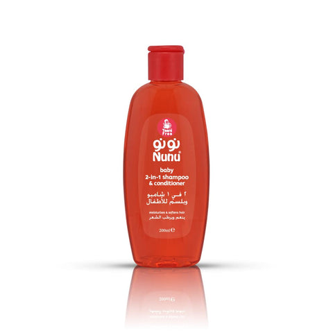 Nunu baby 2-in-1 shampoo and conditioner - 200 ml
