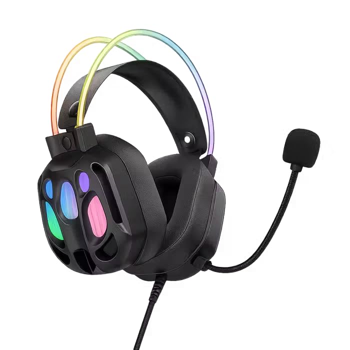 Onikuma X89 USB + 3.5mm Gaming Headphones, Black, Over-Ear, 32Ω Impedance, 20Hz-20KHz Frequency Response, 119dB Sensitivity