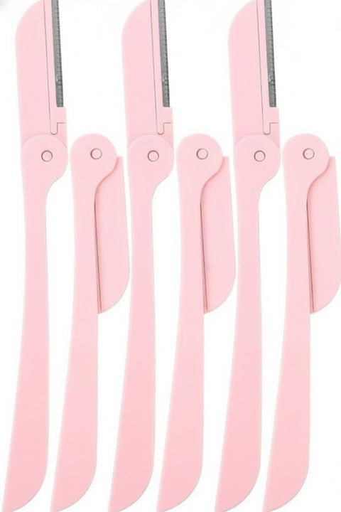 Face Razor Eyebrow Razors Face Razor Female-Dermaplaning Tool Dermaplaning Dermaplaning Blades - Women pink 3pcs