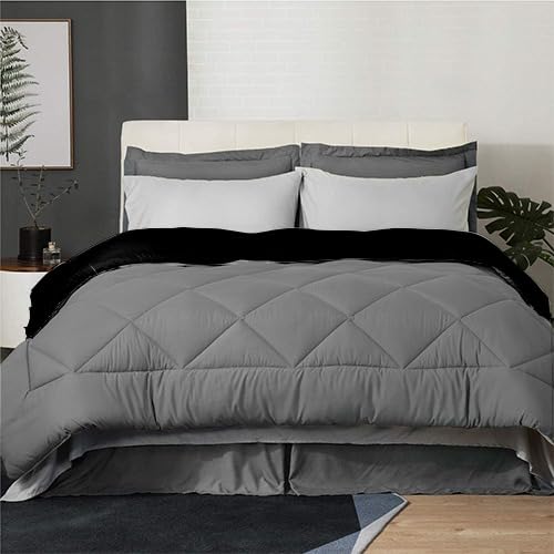 Snooze Tiba, Double face winter quilt,160 * 235 cm, Gray &Black