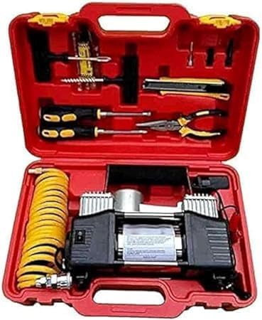 Air Compressor Camel 2 Cylinder With Plastic Tool Box Kit