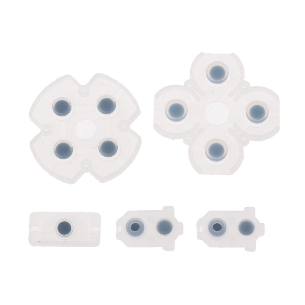WOWOWO For 4 Conductive Silicone Rubber Pads with 4 PS4 Controllers JDS JDM 030 Pad