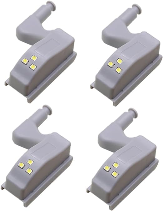 Light Motion Sensor Bulb Under Cabinet Door Hinge Light Cupboard Closet Night Light for Home Kitchen Wardrobe .4pieces