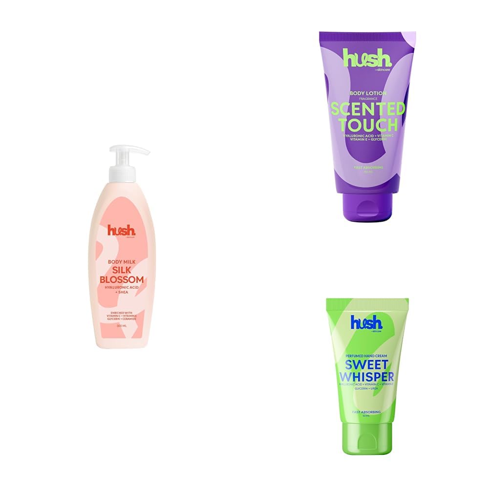 Silk Blossom Hydration Trio – Body Milk, Body Lotion & Hand Cream Set