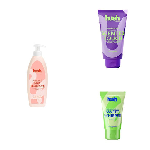 Silk Blossom Hydration Trio – Body Milk, Body Lotion & Hand Cream Set