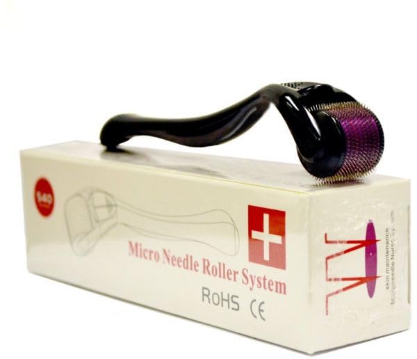 Derma Roller Needles 540 Titanium Microneedle Roller for Face Skin Rejuvenation Anti-Wrinkle Anti-Aging Skin Rejuvenation Hair Loss Acne Scars Stretch Marks, Multicolor (1.5)