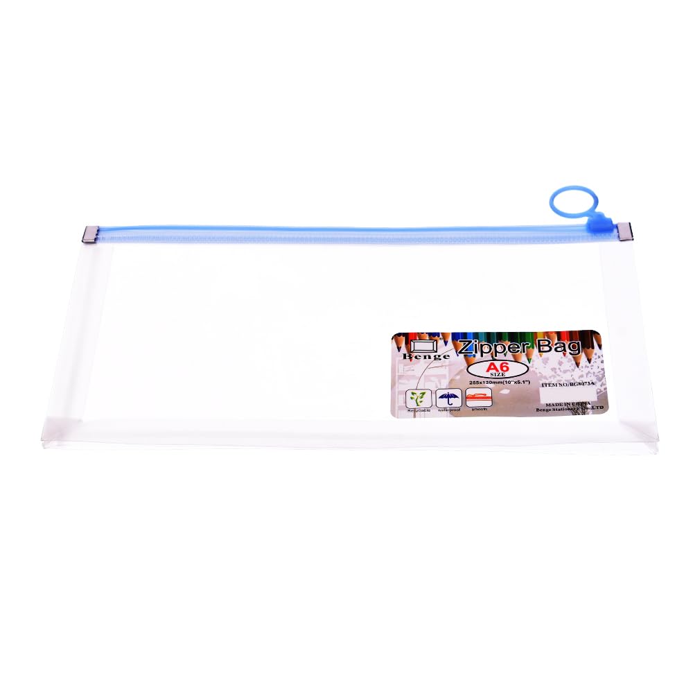 Elmaayergy A6 BG8073A Z-3 Colourful File Folder With Zipper With Durable Material, Suitable For School And Home