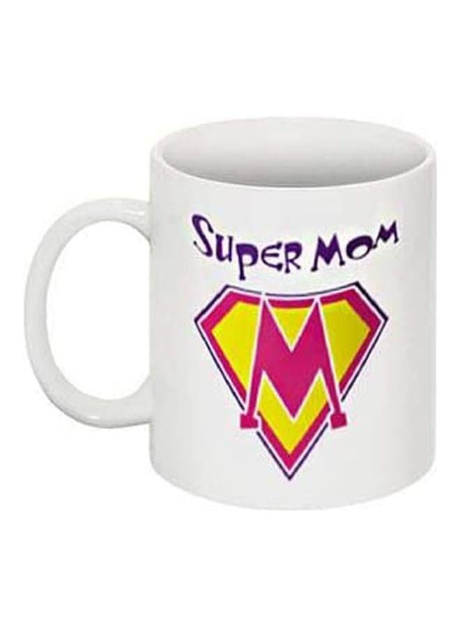 Super Mom Digital Printed Mug For Mom -Mug061 White
