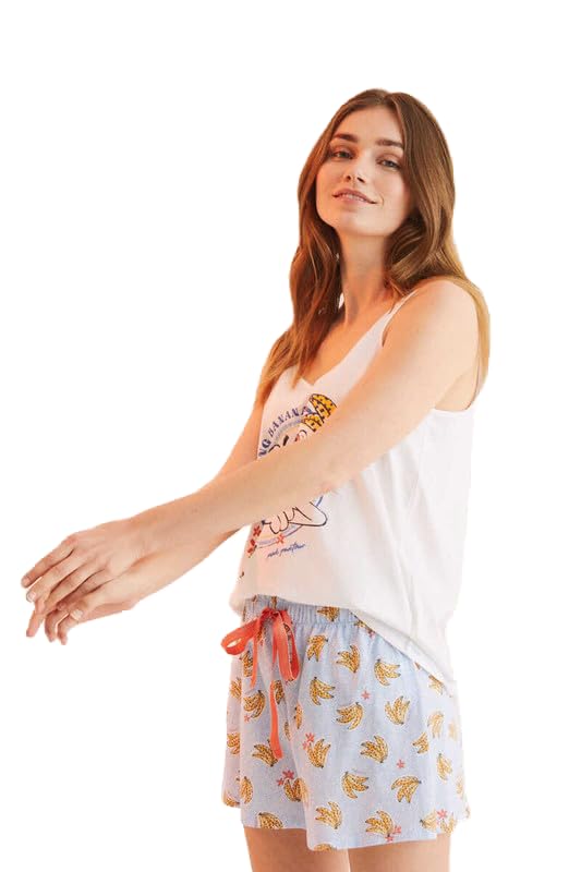 Women’secret Women Short Pajamas With Straps Pink Panther