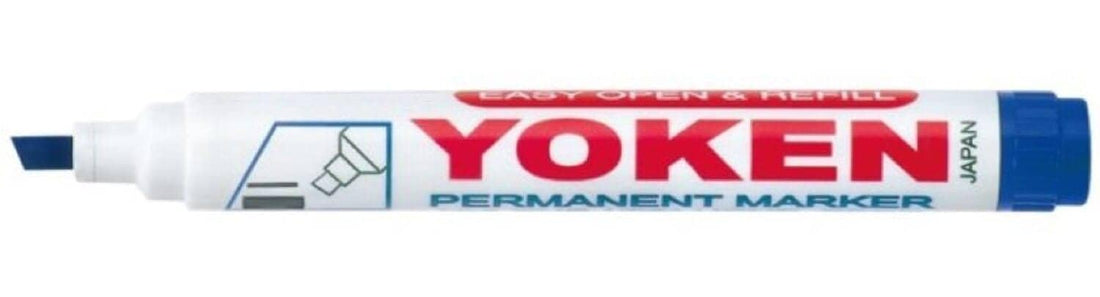 Yoken wb21c chisel tip whiteboard marker, blue