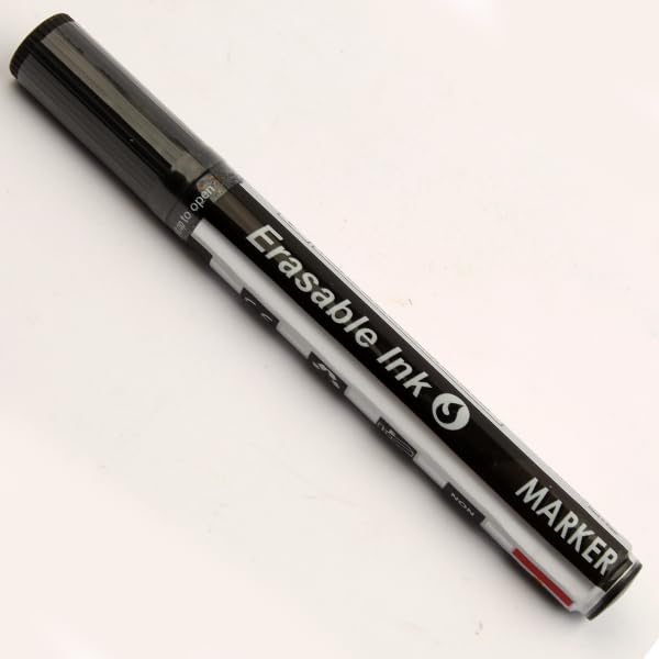 Prima Black Chisel Tip Whiteboard Marker, Bold, Erasable Writing Tool for Classroom, Office, and Creative Applications