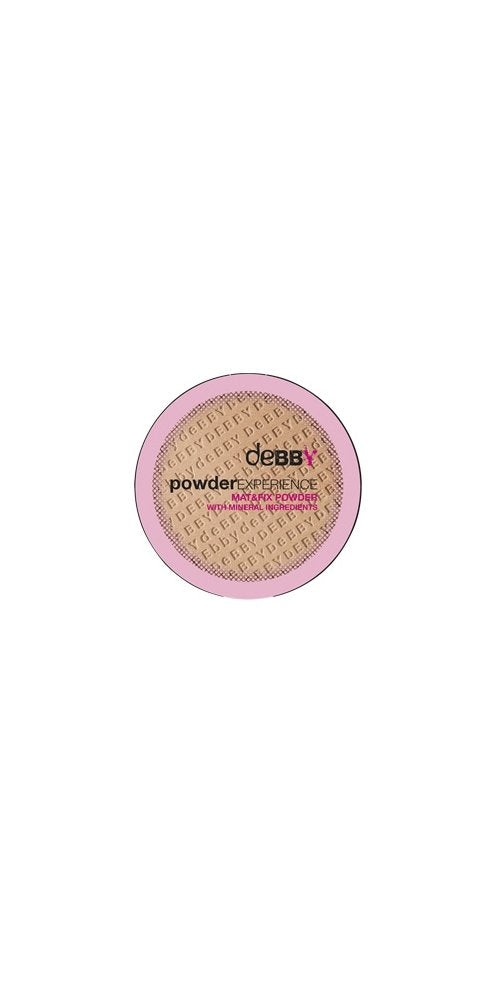 Debby Powder Experience Matte & Fix 02 Natural – Long Lasting Setting Powder for Matte Finish