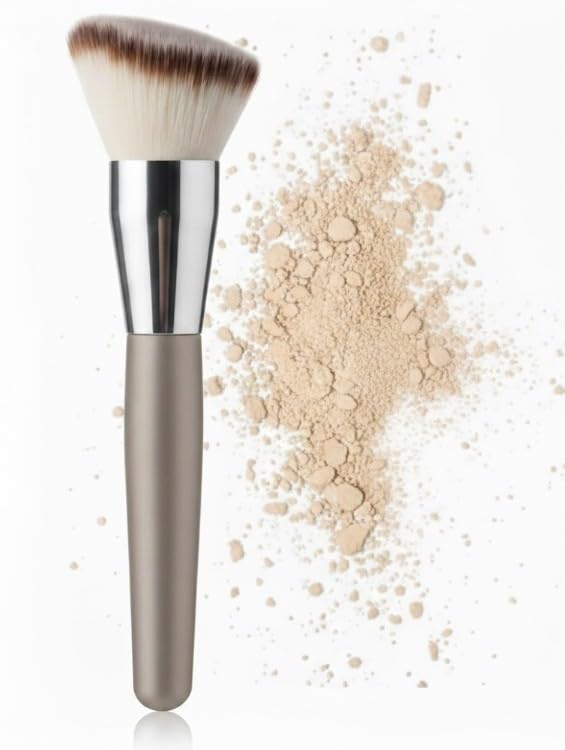 Premium Blush Bronzer Face Makeup Brush, Perfect For Cheek Nose Blending Contouring Polishing, Suitable For Powder Liquid Cream(Angled and Triangular Contour Brush