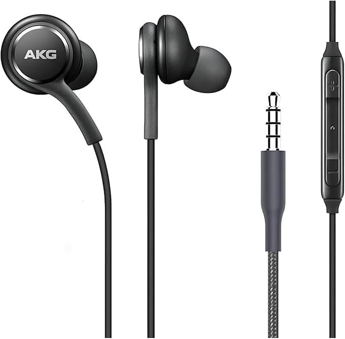 Wired Earphones 3.5mm Jack Stereo Sound with Mic and Volume Control, Powerful Bass Earphones for Samsung Galaxy S10 S9 S8 Android Phones PS4 PS5 PC Laptop