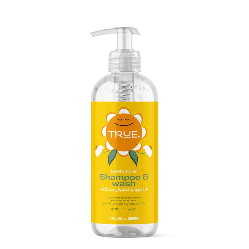 Baby & Kids Gentle Shampoo & Wash 2 in 1 | Tear-free/Dermatologically Tested/Non-Toxic | Bath Essentials | 250ml
