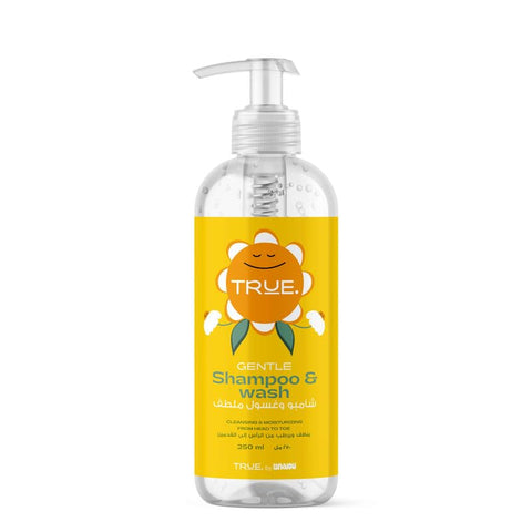 Baby & Kids Gentle Shampoo & Wash 2 in 1 | Tear-free/Dermatologically Tested/Non-Toxic | Bath Essentials | 250ml