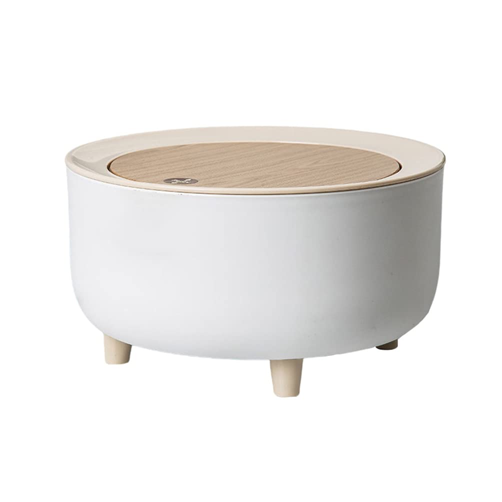 Cabilock Mini Trash Can for Desk with lid Mini Garbage Container Cute Mini Desktop Basket Can Closable Trash Bin for Office Bedroom