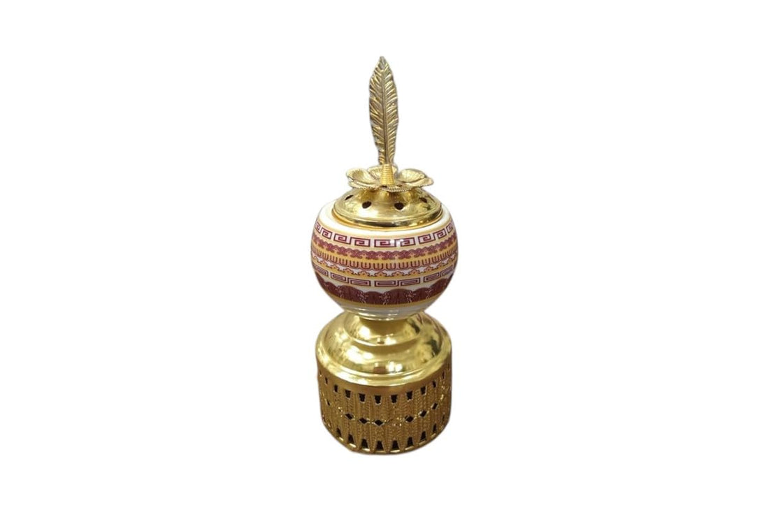 Generic Elegant Incense Burner - Gold