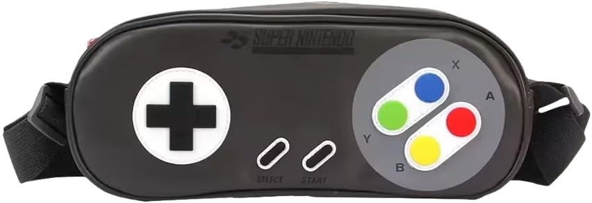 Energy Case Compatible with Super Nintendo Shoulder Travel Case Grey | Durable and Shockproof Shoulder Bag Compatible with Nintendo Switch One Size