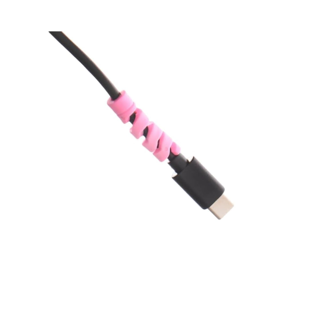 Wonka G-Power Silicone Cable Bite Protector Kit Designed With Colorful Twisted Shaped For Charger Cable Protection Set Of 4 Pieces - Multi Color