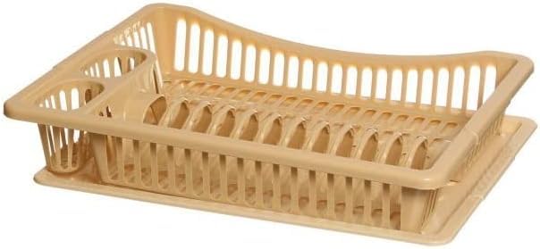 Plastic One Door Dish Large with Tray Water Collection OM (Beige)