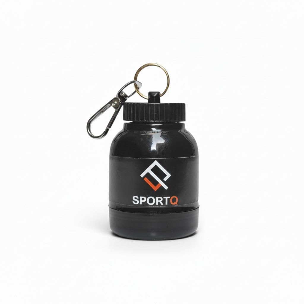 Mini Portable Protein Box Keychain Protein Powder Supplement Container - Supplement Box for Gym and Travel - Sealed and Easy to Carry