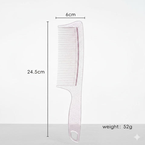 Wide Tooth Comb and Large Hair Detangling Comb, Durable Hair Brush for Best Styling and Professional Hair Care, Suitable for Curly Hair, Long Hair, Wet Hair in all Types-clear plastic multicolor