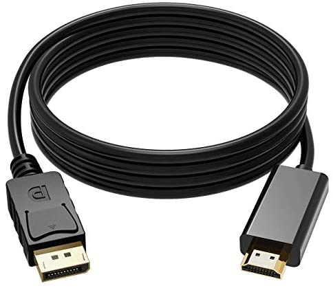 Convert Cable - 1.5m DPLAY to HDMI Adapter - Display Port to HDMI Black - Please Read Product Description Well Before Purchasing for How to Play
